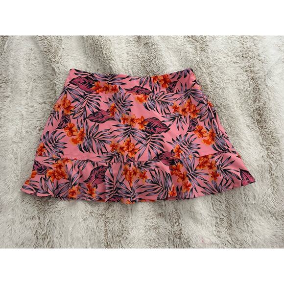 Tommy Bahama Women’s Golf Tennis Skort Size Large Stretch UPF 50 Pink Print - Picture 6 of 6